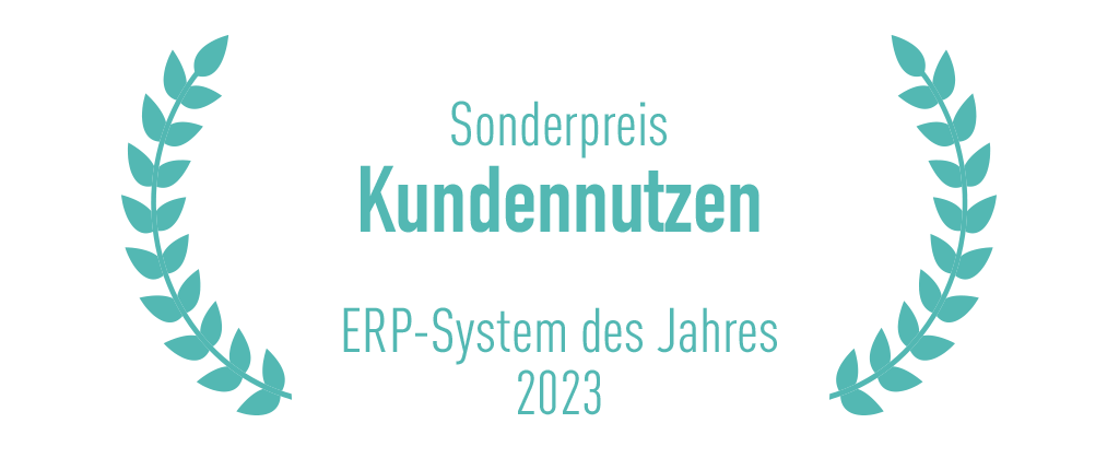 Sonderpreis: Kundennutzen, ERP-System des Jahres 2023