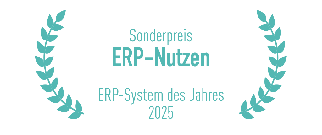 Sonderpreis: ERP-Nutzen, ERP-System des Jahres 2025