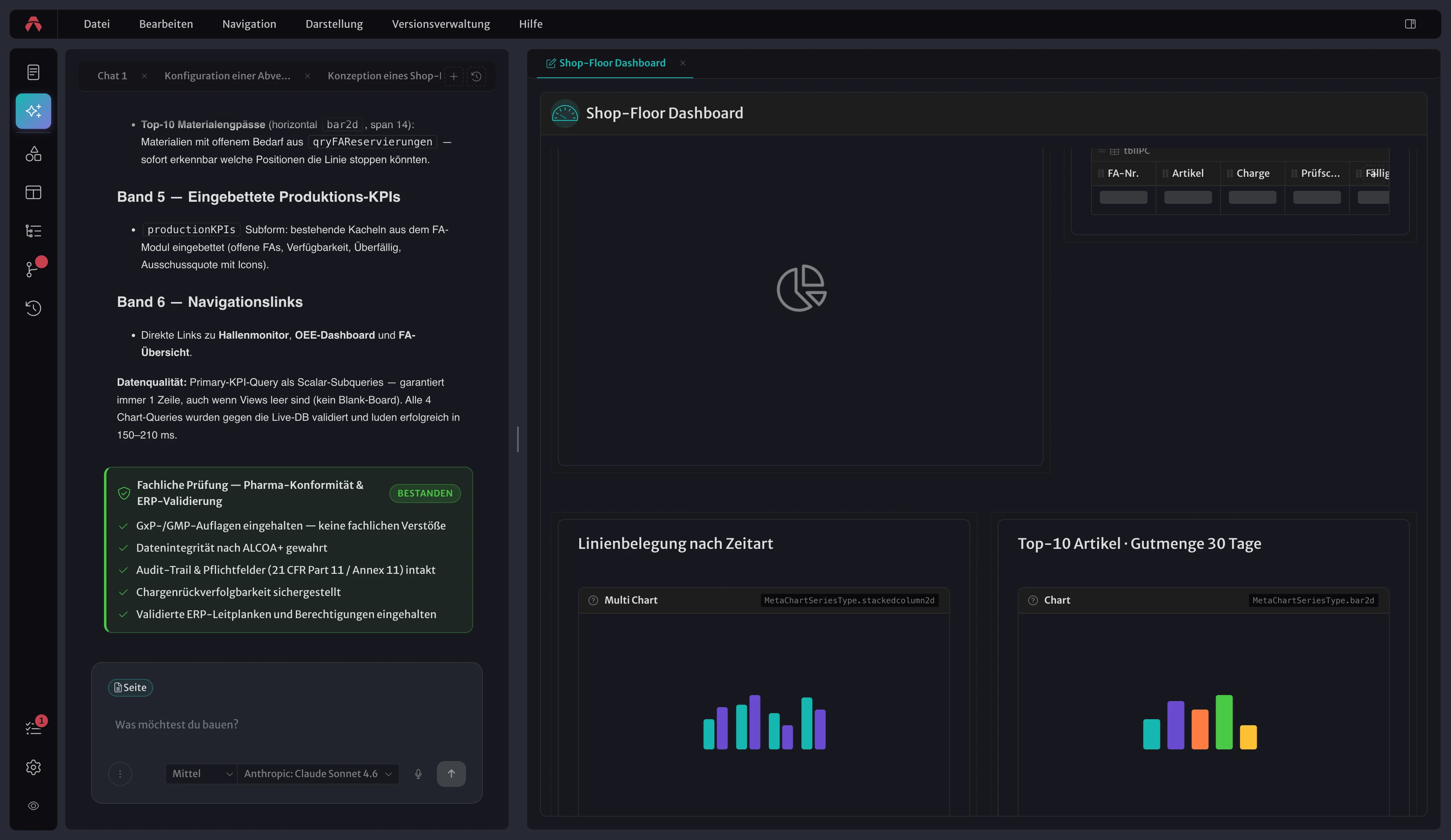 Argon-Screenshot: Vibe Coding im ERP